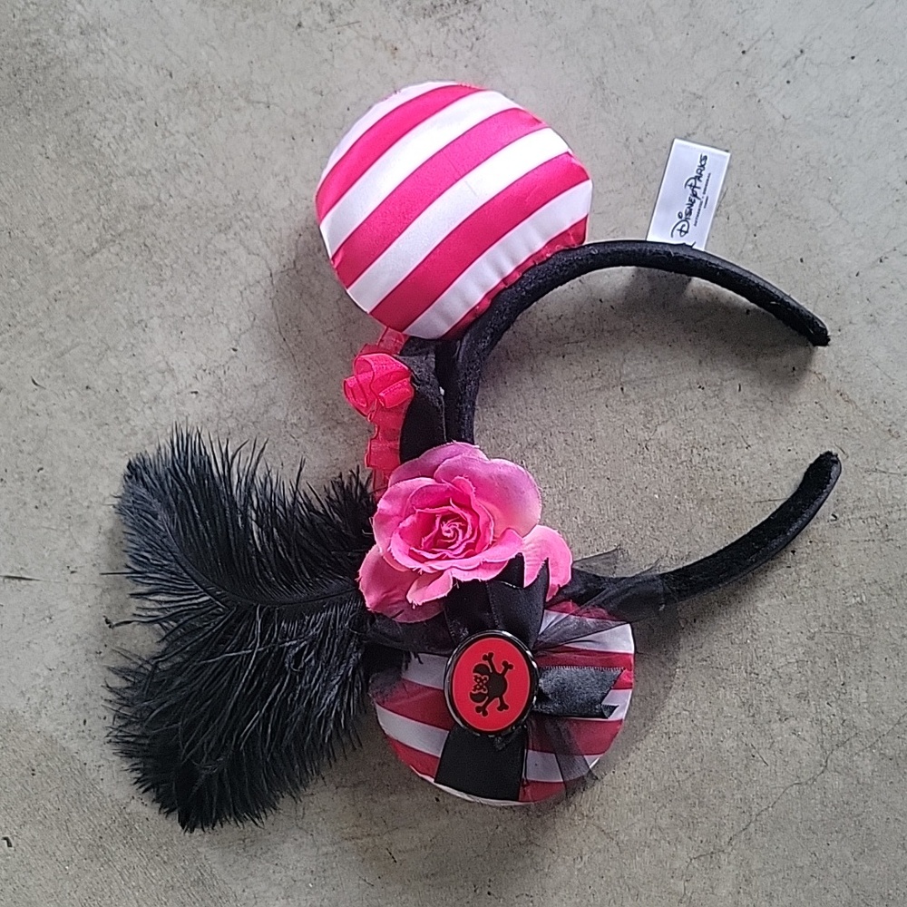 Minnie Mouse Pirates of the Caribbean Floral Ears Headband